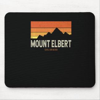 Vintage Mount Elbert Colorado Mountains Hiking Sun Mouse Mat