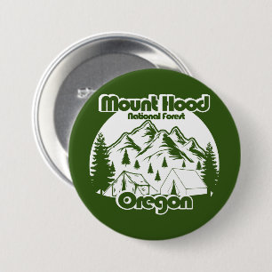 Vintage Mount Hood National Forest 7.5 Cm Round Badge