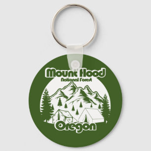 Vintage Mount Hood National Forest Key Ring