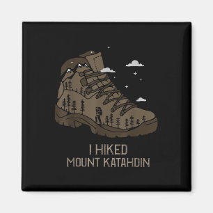 Vintage Mount Katahdin Camping Hiking Boot  Magnet