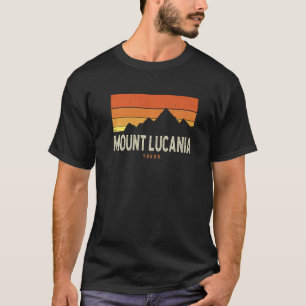 Vintage Mount Lucania Yukon Mountains Hiking Sunse T-Shirt