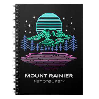 Vintage Mount Rainier National Park Hike Notebook