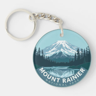 Vintage Mount Rainier National Park Key Ring