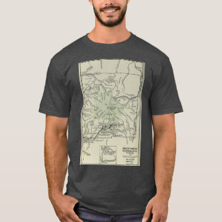 Vintage Mount Rainier National Park Map 1919 T-Shirt