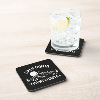 Vintage Mount Shasta California Travel Coaster