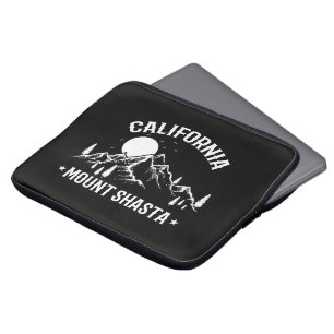 Vintage Mount Shasta California Travel Laptop Sleeve