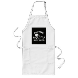 Vintage Mount Shasta California Travel Long Apron