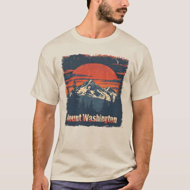 Vintage Mount Washington Ski Adventure Tee  (Front)