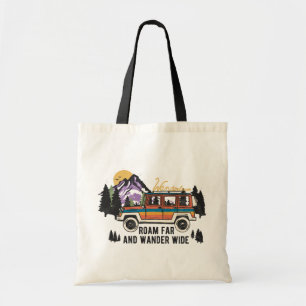 Vintage Mountain Adventure Tote Bag