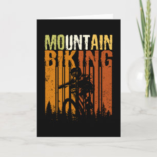 Vintage Mountain Bike Downhill Card