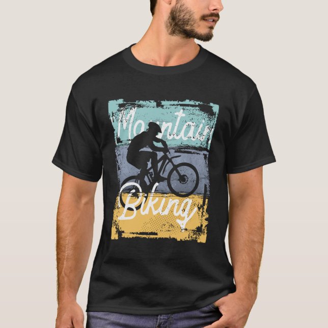 Vintage Mountain Biking Extreme sport T-Shirt (Front)