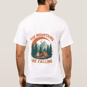 Vintage Mountain Calling Retro Camping T-Shirt