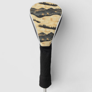 Vintage Mountain Clouds Landscape (1) Golf Head Cover