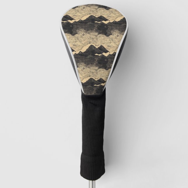 Vintage Mountain Clouds Landscape (2) Golf Head Cover (Front)