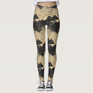 Vintage Mountain Clouds Landscape (2) Leggings