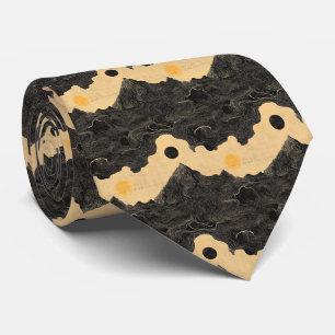 Vintage Mountain Clouds Landscape (4) Tie