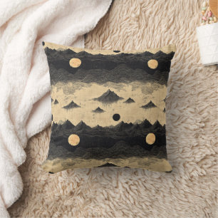 Vintage Mountain Clouds Landscape (9) Cushion