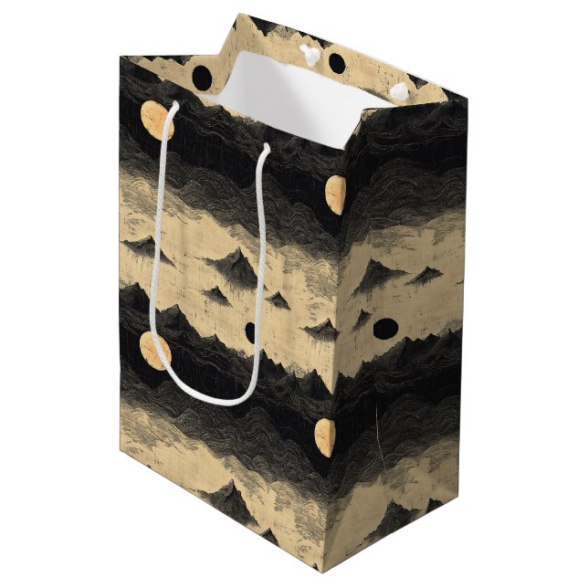 Vintage Mountain Clouds Landscape (9) Medium Gift Bag (Front Angled)