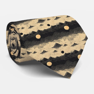 Vintage Mountain Clouds Landscape (9) Tie