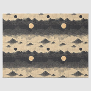 Vintage Mountain Clouds Landscape (9) Tissue Paper