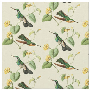 Vintage Mountain Gem Hummingbird Fabric