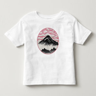 Vintage Mountain Japanese Art Landscape Toddler T-Shirt