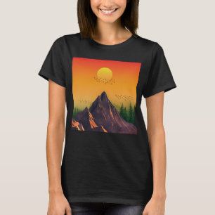 VINTAGE MOUNTAIN NATURE SUNSET T-Shirt