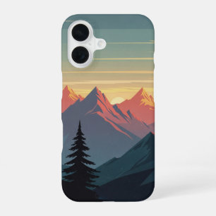 Vintage Mountain Ridge iPhone 16 Case