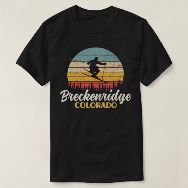 Vintage Mountain Ski Vacation  T-Shirt (Design Front)