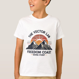 Vintage Mountain Sunset - Outdoor Adventure Retro  T-Shirt