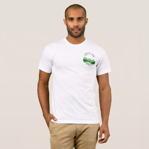 Vintage Mountain Sunset outdoor lake Retreat green T-Shirt