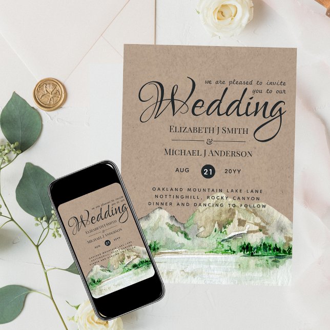 Vintage Mountains Lake Rustic Wedding (Creator Uploaded)