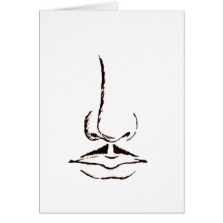 Vintage Moustache Blank