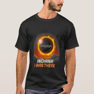 Vintage Moutains Total Solar Eclipse 2024 Indiana T-Shirt