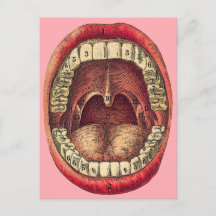 Vintage Mouth Postcard