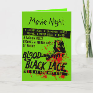 Vintage Move Night Invitation