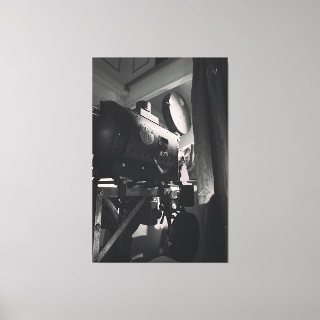 Vintage Movie Camera Photographic Print (Front)