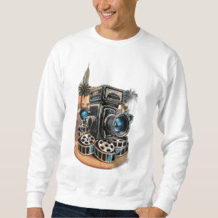  vintage movie camera  sweatshirt