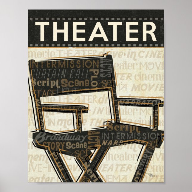 Vintage Movie Chair Poster (Front)