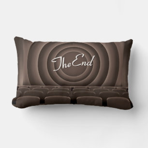 Vintage Movie Cinema Theatre Lumbar Cushion