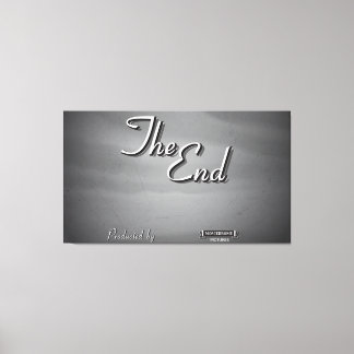 Vintage Movie Credit Canvas Print