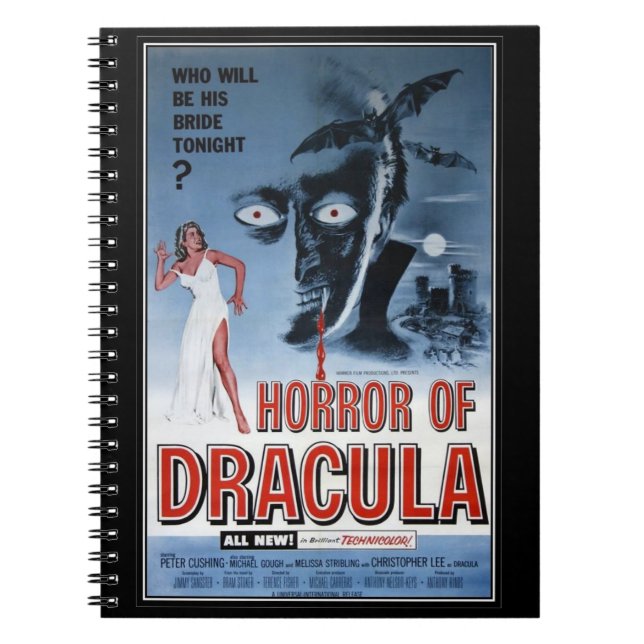 Vintage movie horror - notebook (Front)