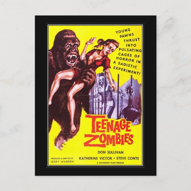 Vintage movie horror - postcard (Front)