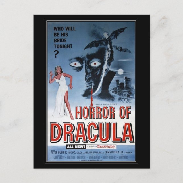Vintage movie horror - postcard (Front)