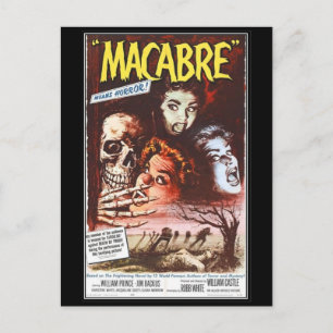 Vintage movie horror - postcard