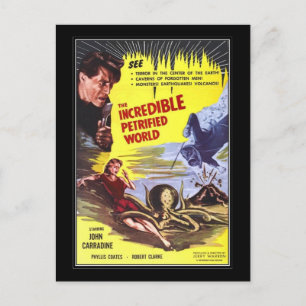 Vintage movie horror - postcard