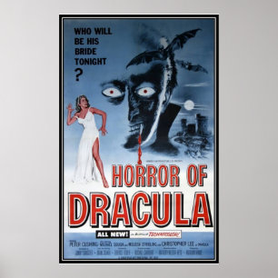 Vintage movie horror - poster