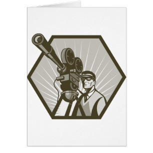 Vintage movie or television film camera director