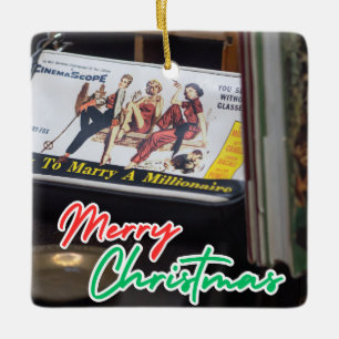 Vintage Movie Poster  Ceramic Ornament