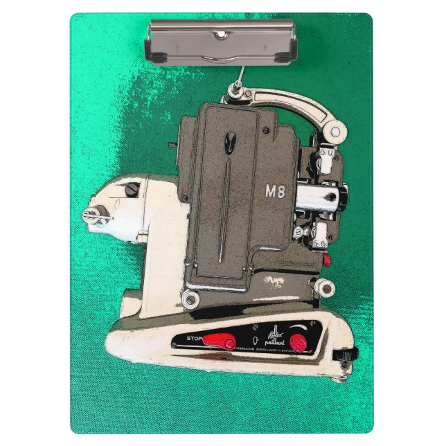 Vintage movie projector clipboard (Front)